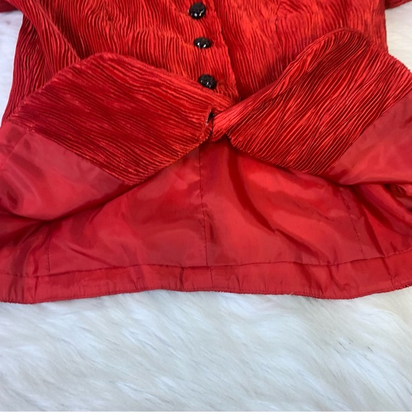Jackie Jon Dressy Red Jacket with Fancy Buttons - Picture 5 of 8